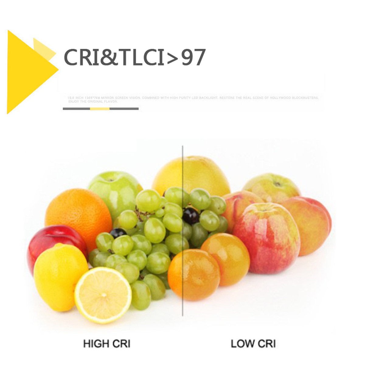 CRI and TLCI comparison under Golden Eagle light